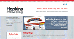 Desktop Screenshot of hopkinscreativegroup.com